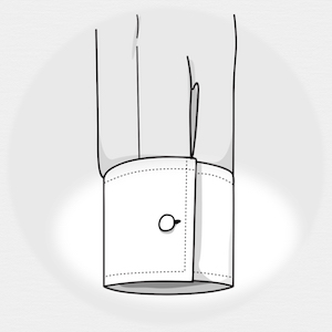 1 Button Square