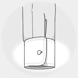 1 Button Round